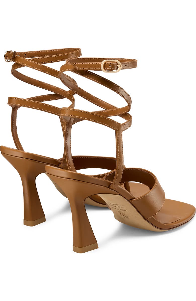 Stuart Weitzman Vinnie 85 Wrap Sandal, Alternate, color, Boho Tan