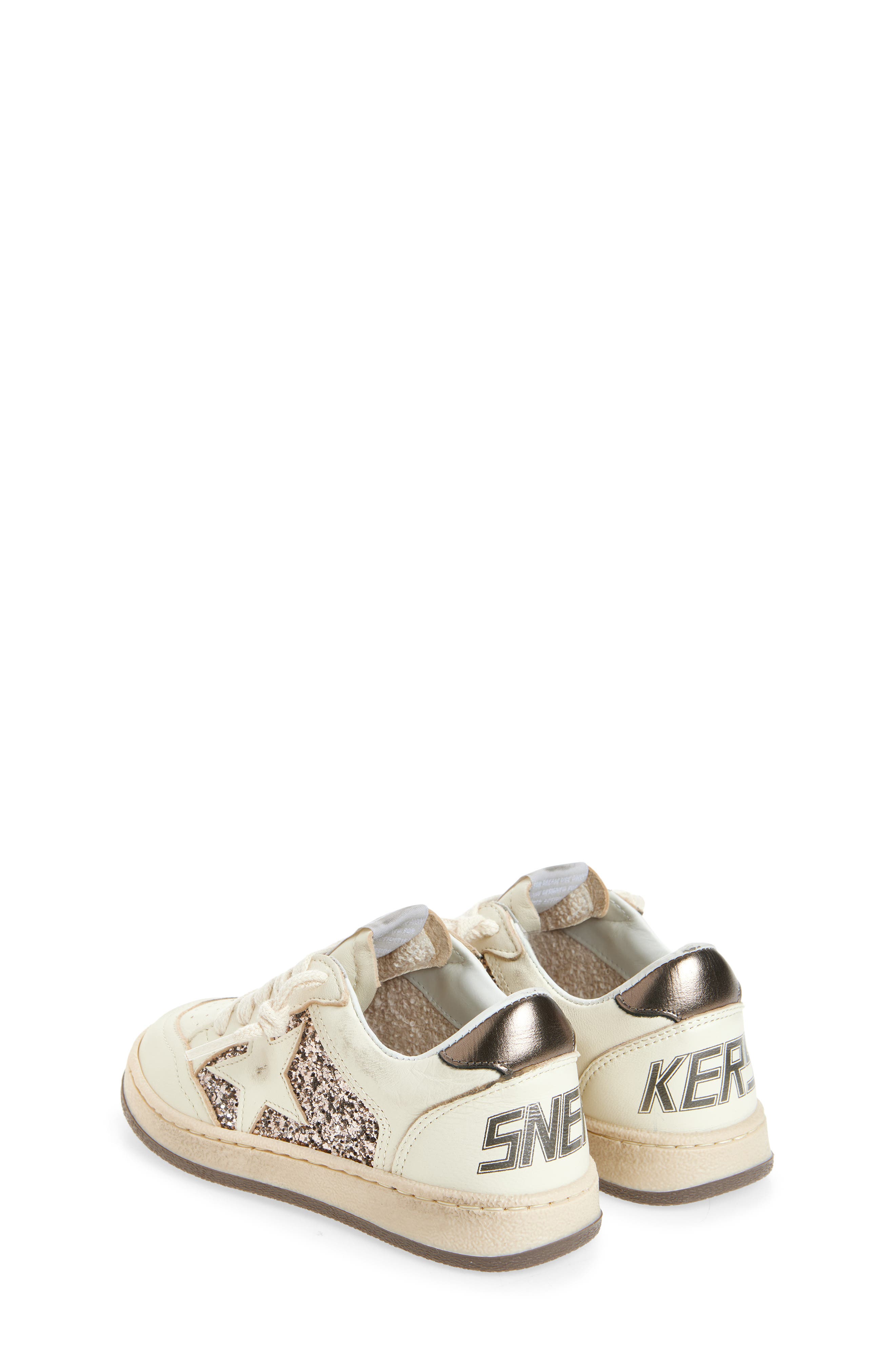 Golden Goose Kids' Ball Star Sneaker, Alternate, color, Taupe/ White