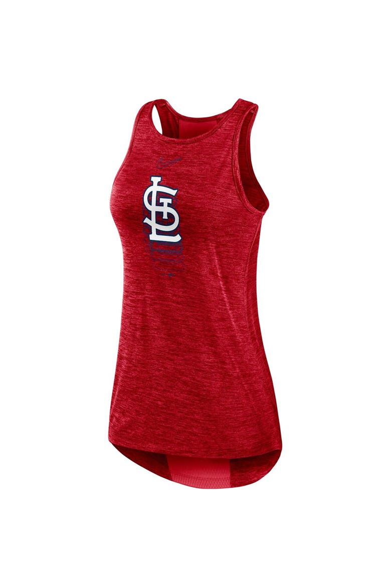Women's Nike Red St. Louis Cardinals Logo Fade High Neck Performance Tank Top, Alternate, color, Red