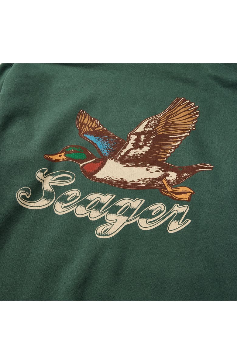 Seager Co Greenhead Cotton Blend Hoodie, Alternate, color, Alpine Green