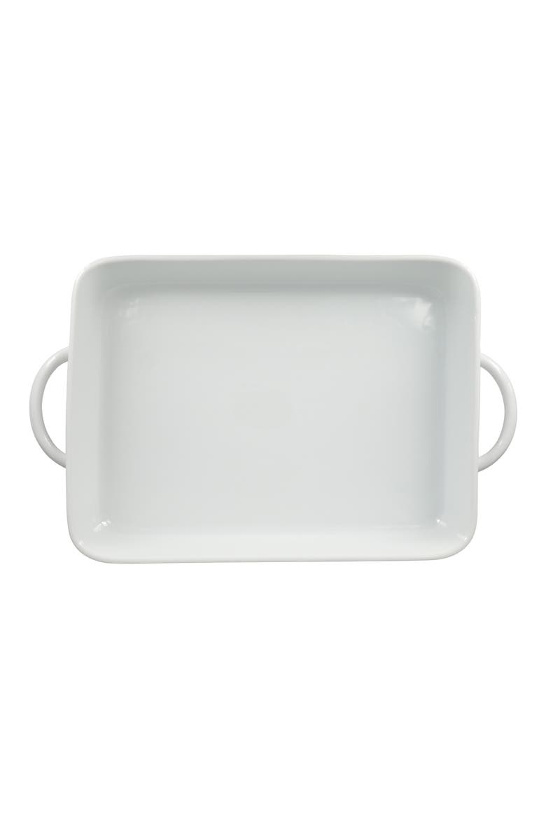 Taos Rectangular 6-Quart Baking Dish, Alternate, color, WHITE