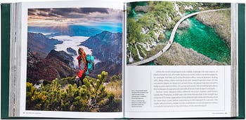 100 Hikes Of A Lifetime Leather Coffee Table Book