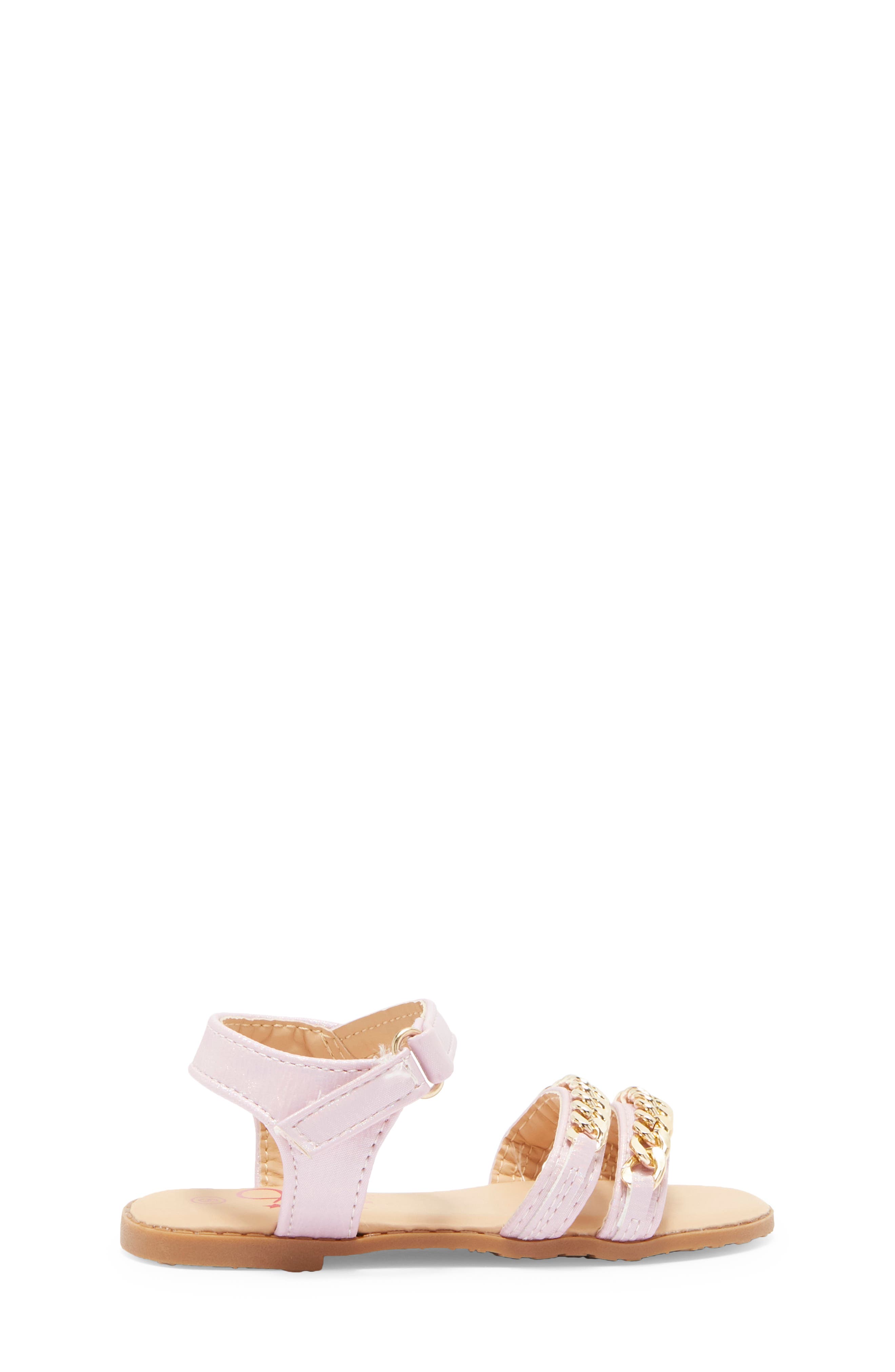OLIVIA MILLER Kids' OMG Chain Sandal, Alternate, color, 