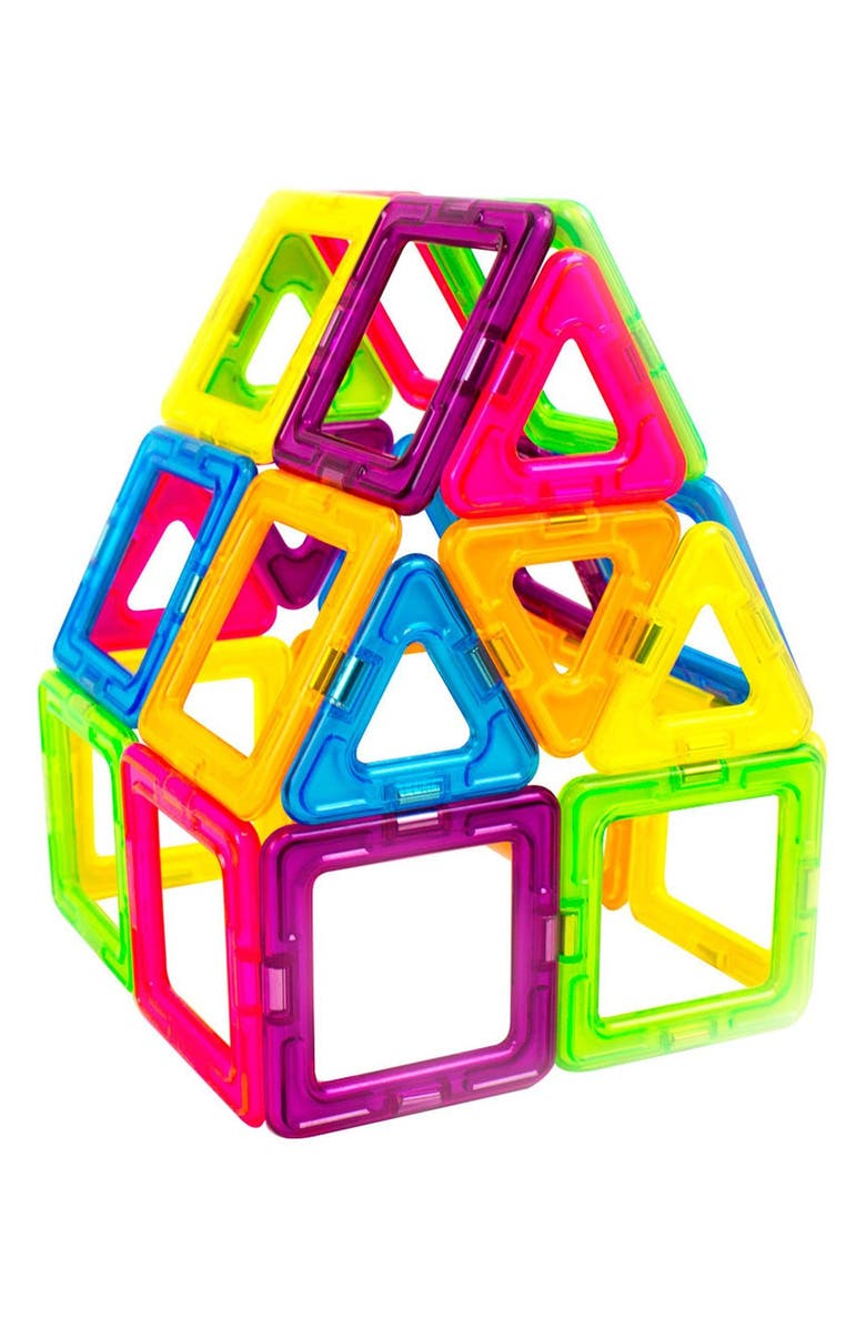 Magformers 'Creator' Neon Magnetic 3D Construction Set, Alternate, color, 