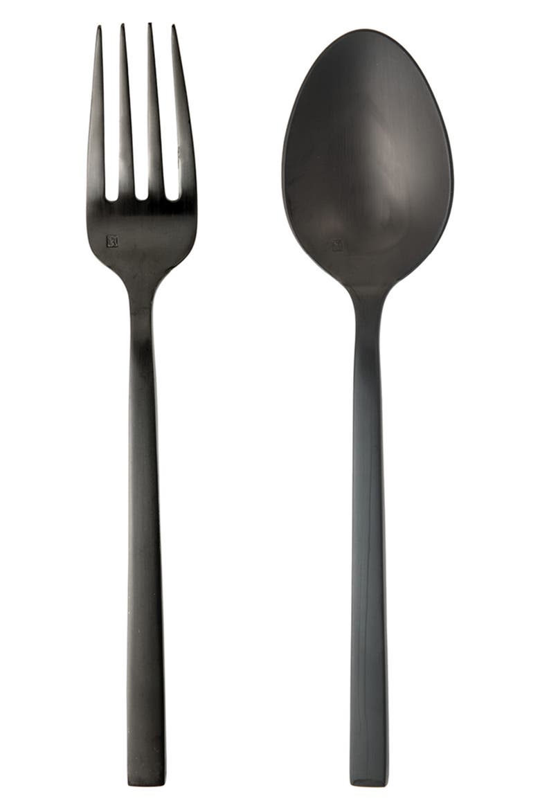 Arezzo Brushed 2-Piece Serving Set, Main, color, SILVER