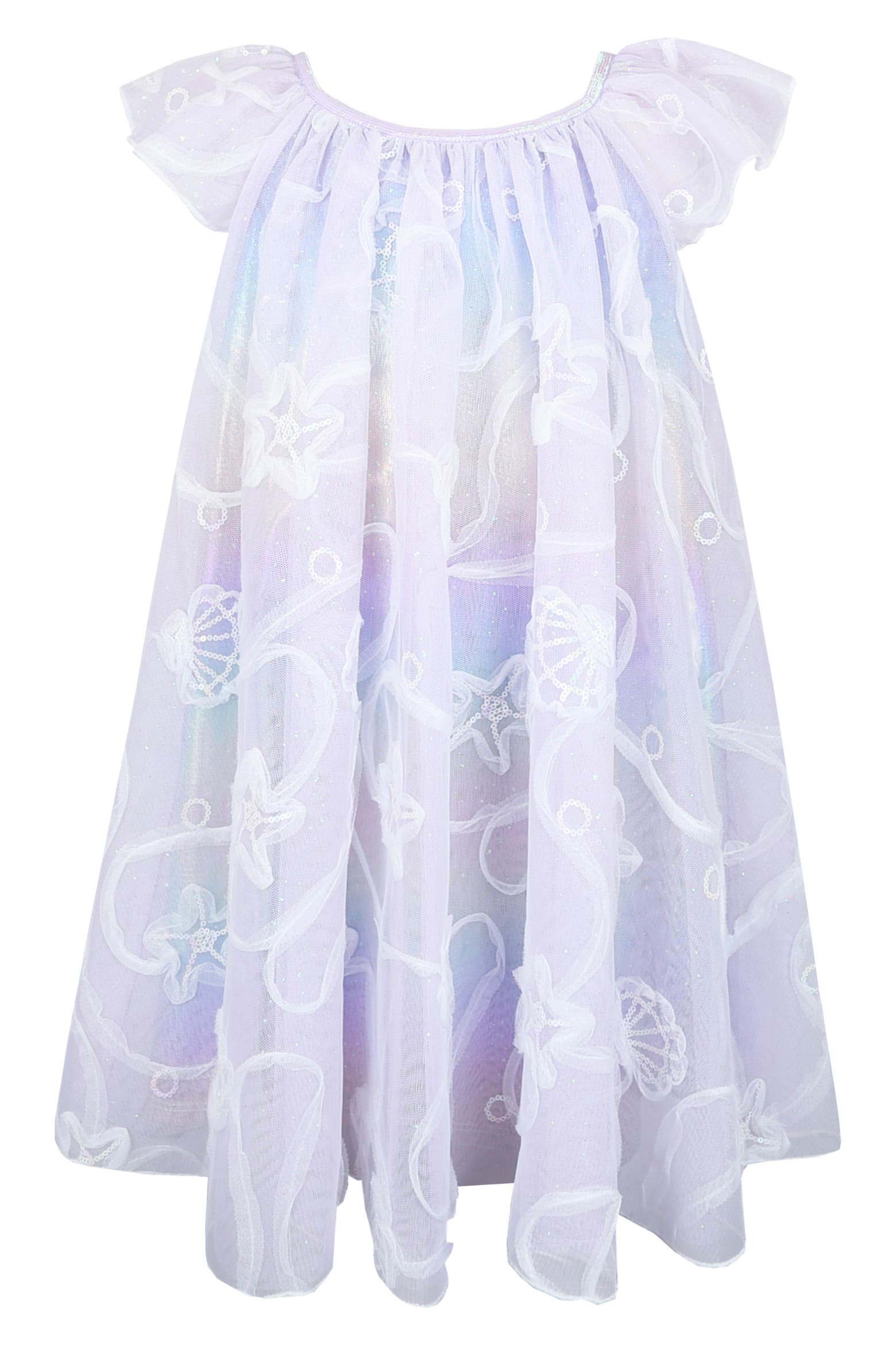 Mer Made Lids Zunie Kids' Mermaid Float Sequin Soutache Party Dress | Nordstrom