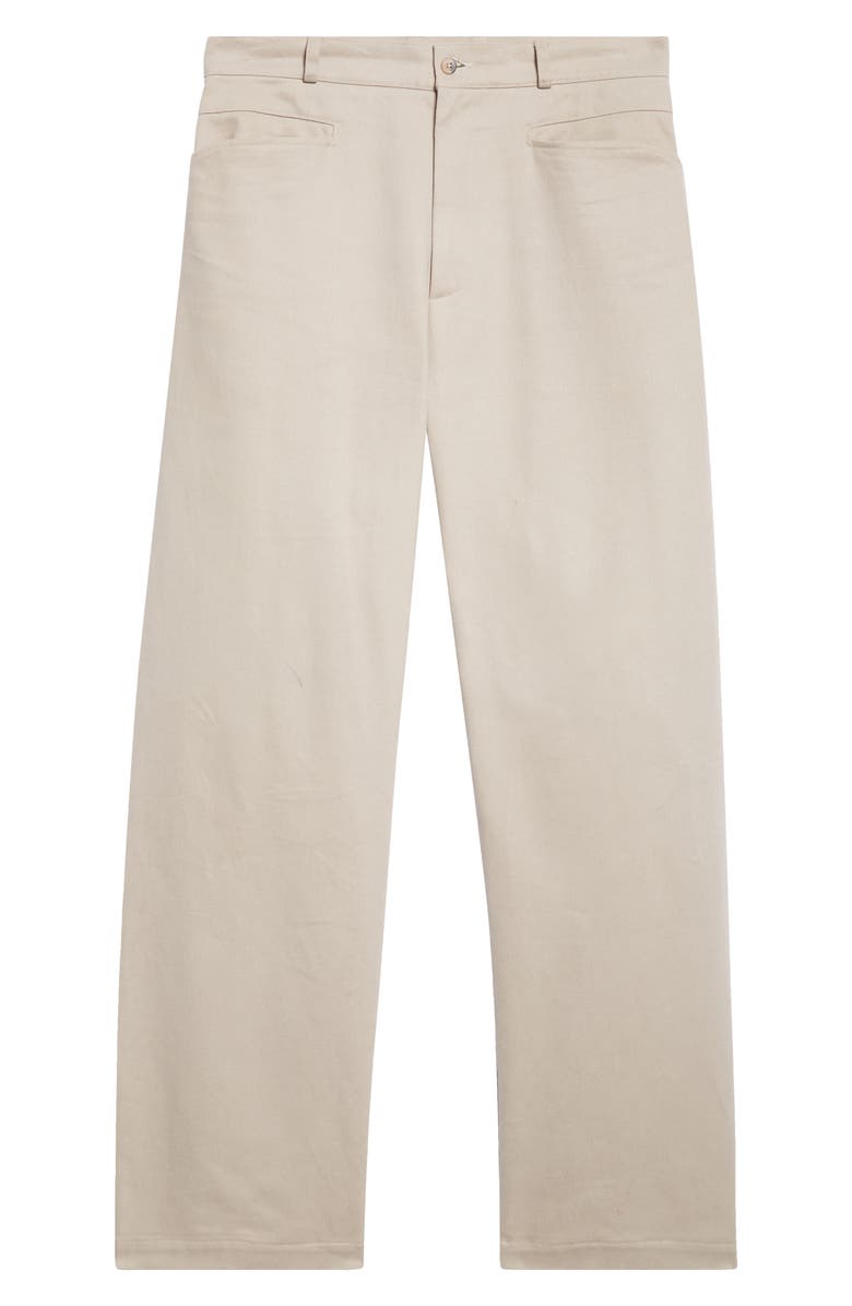 De Bonne Facture Wide Leg Work Pants, Alternate, color, Stone
