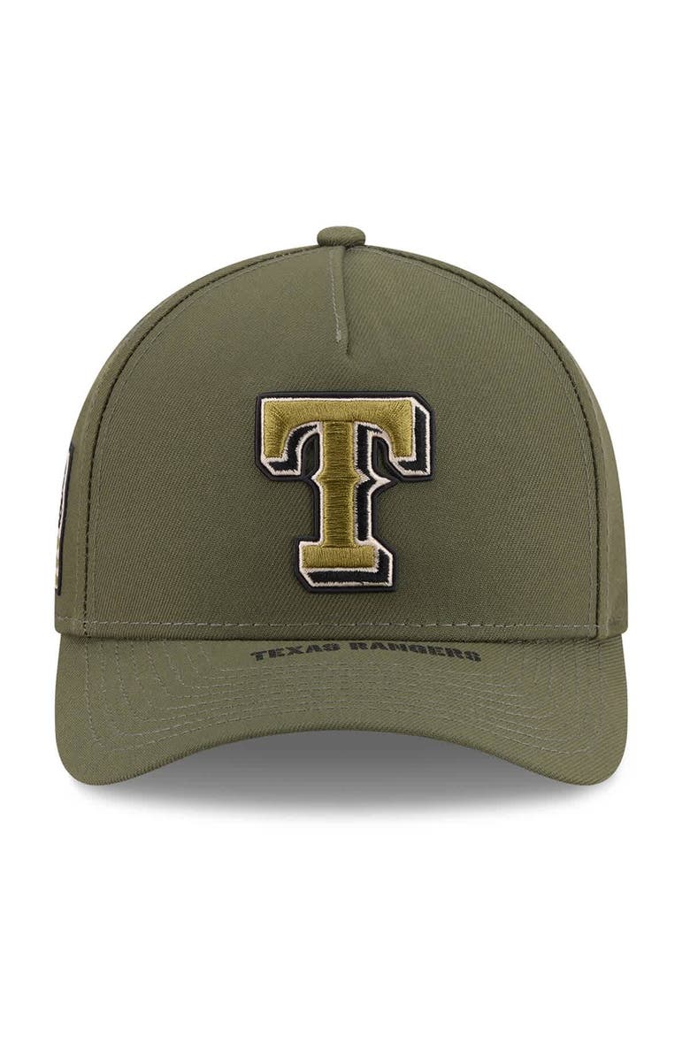New Era Youth New Era Olive Texas Rangers 2026 Armed Forces Day 9FORTY M-Crown Adjustable Hat, Alternate, color, Olive