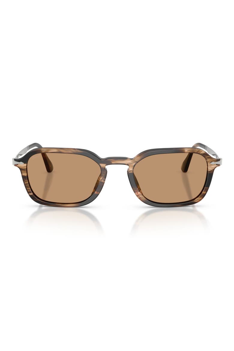 54mm Phantos Sunglasses, Main, color, STRIPED BLACK / GREYISH BROWN