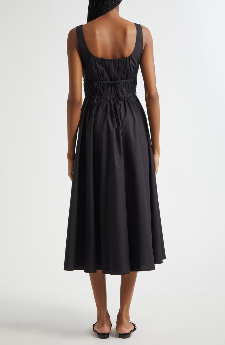 MILLE Frannie Sleeveless Midi Dress, Alternate, color, Black