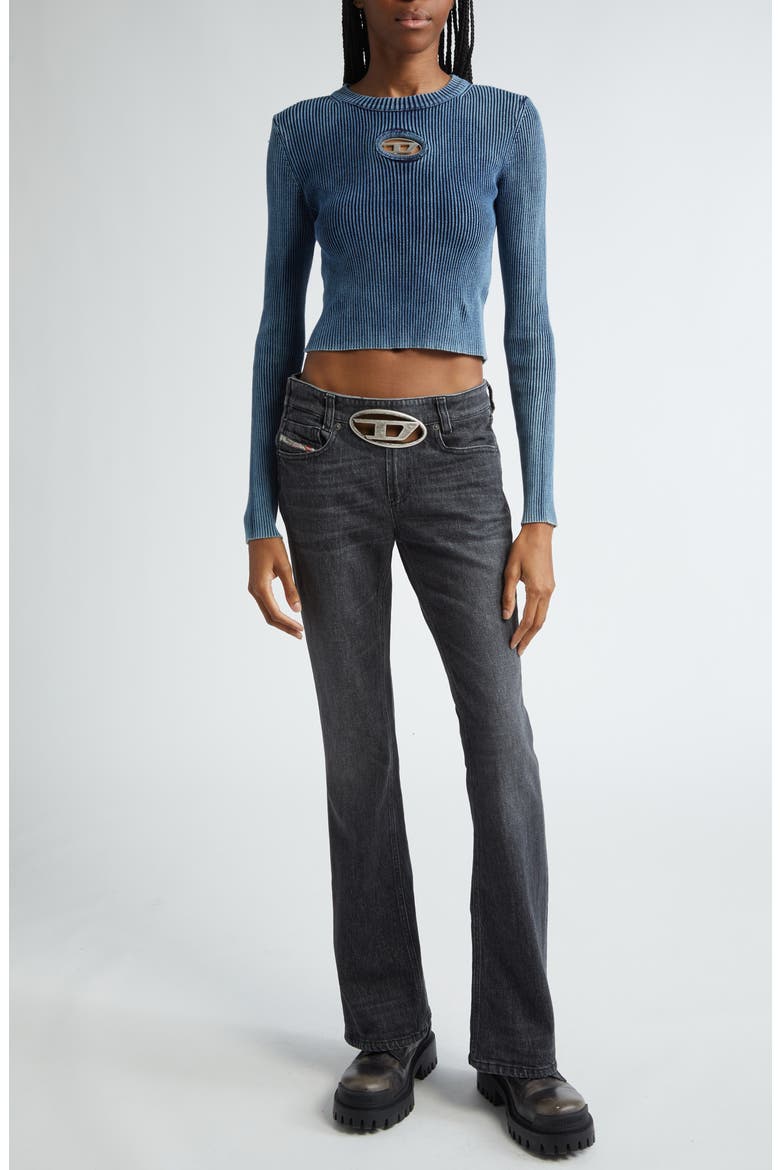 M-Anchor Cotton Rib Sweater, Alternate, color, BLUE
