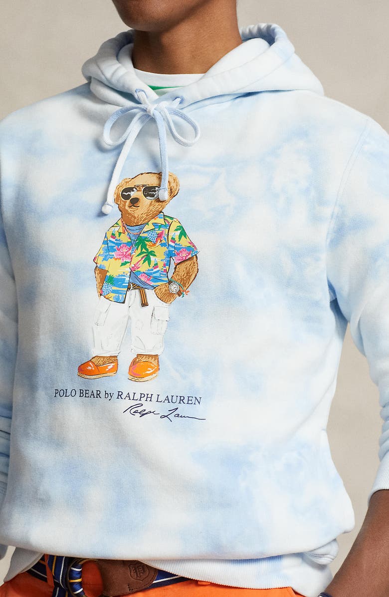 Polo Ralph Lauren Polo Bear Tie Dye Hoodie, Alternate, color, 