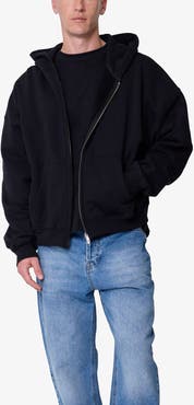 mnml Heavy Basic Cotton Zip Front Hoodie