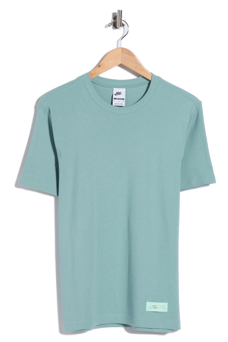 Rib Short Sleeve T-Shirt, Alternate, color, CANNON