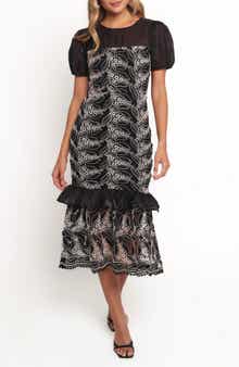 Petal & Pup Peyton Puff Sleeve Midi Dress