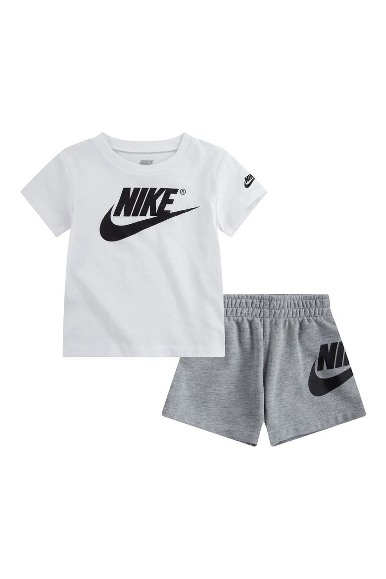 Futura T-Shirt & Shorts Set, Main, color, 042DK GREY