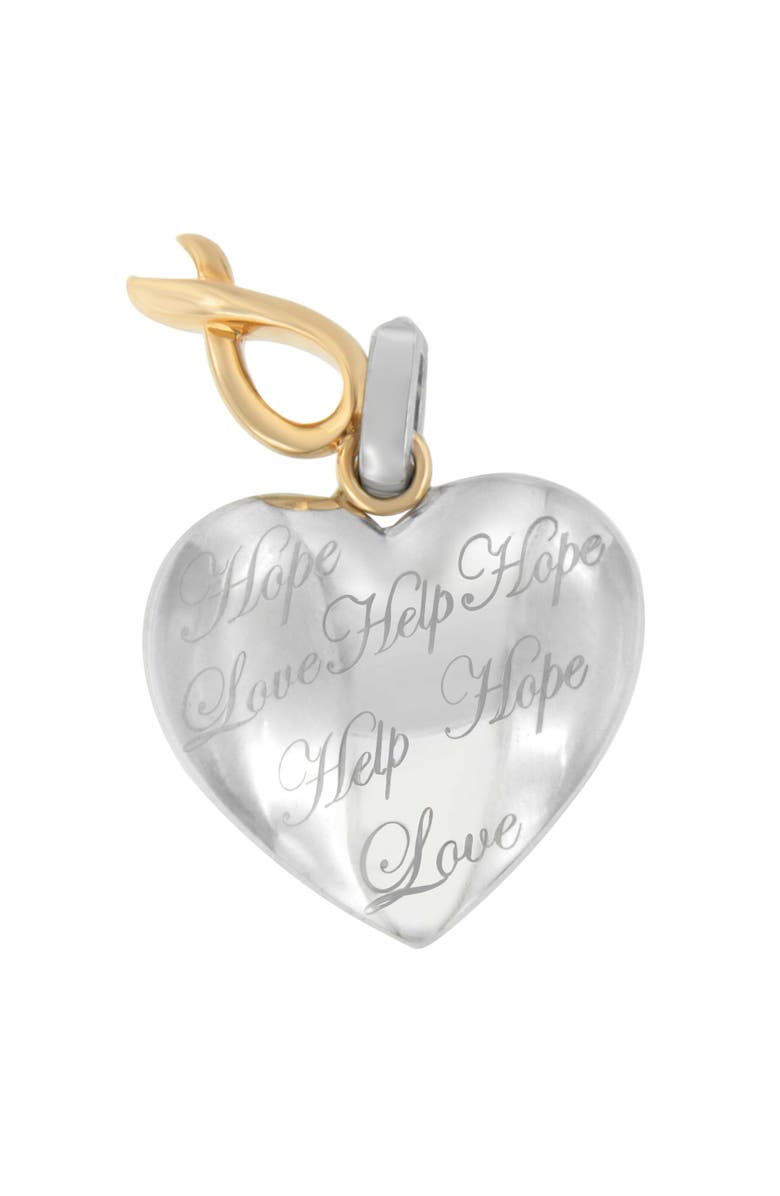 Haus of Brilliance 10K Yellow Gold Over Silver Heart Pendant Necklace, Alternate, color, Yellow