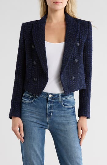 L'agence Lila Boxy Blazer In Black