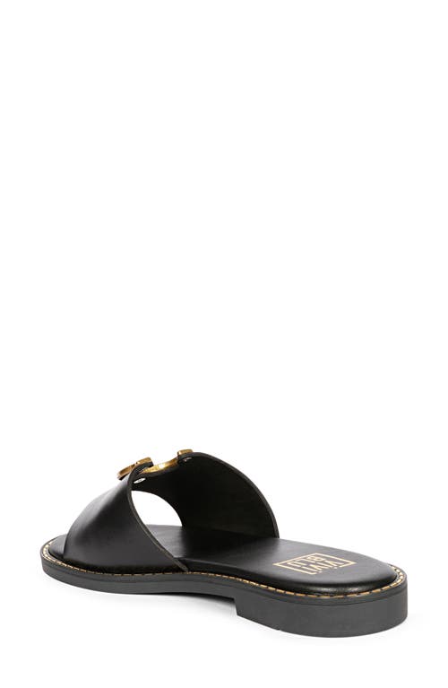Saint G Amber Slide Sandal In Black