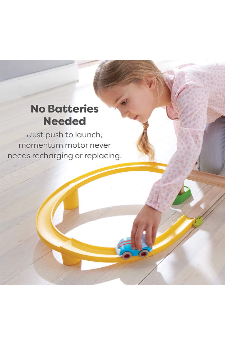 HABA Cars Light Blue Speedster Push & Go Car, Alternate, color, Multi