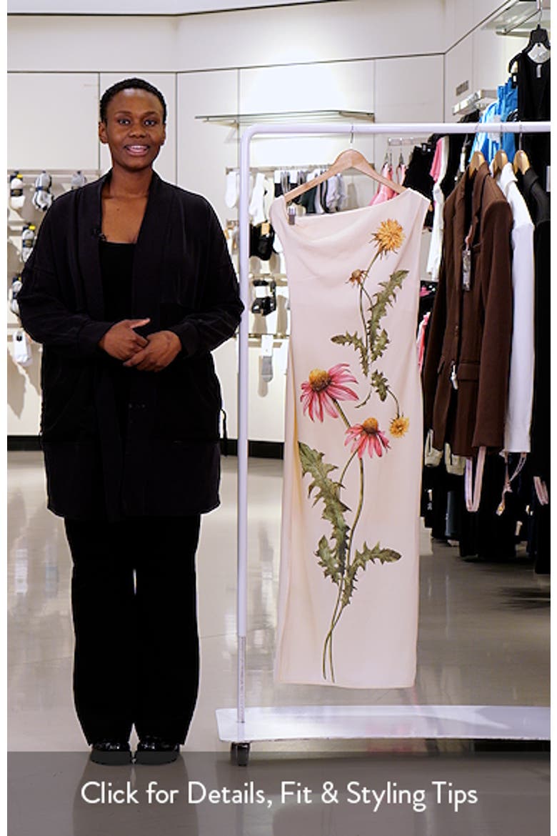 Floral Print Asymmetric Sleeveless Dress video