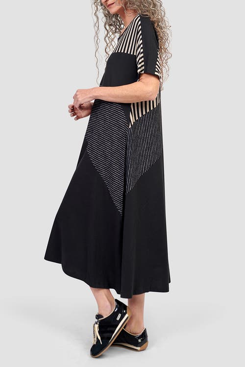 ALEMBIKA ALEMBIKA JERSEY PATCHWORK MAXI DRESS
