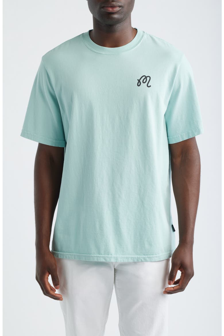 Bermuda Cigar Cotton Graphic T-Shirt, Main, color, SURF SPRAY