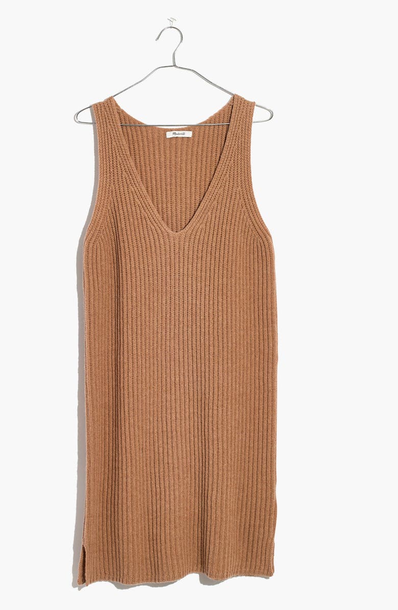 Madewell Tunic Sweater Dress, Alternate, color, 