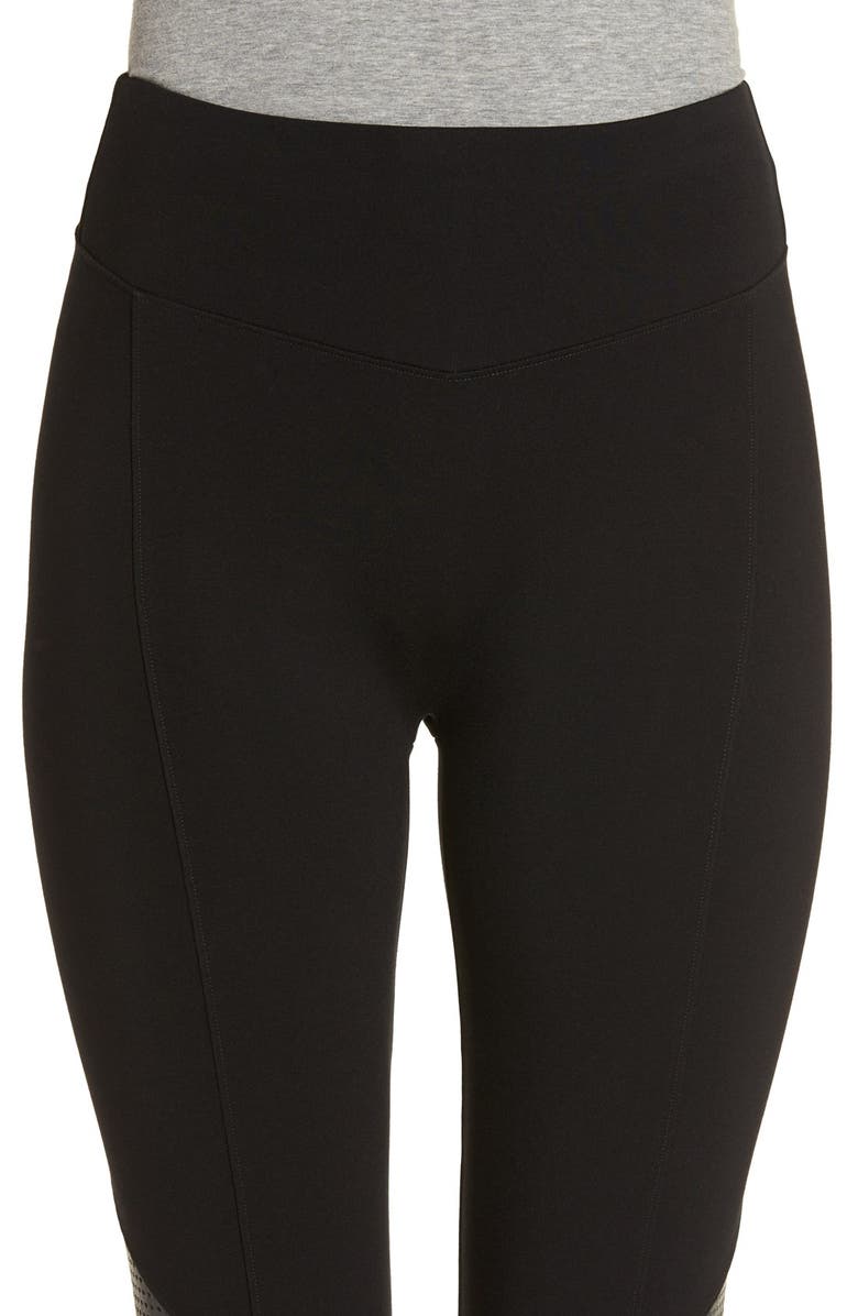 SPANX<sup>®</sup> High Waist Perforated Panel Leggings, Alternate, color, 