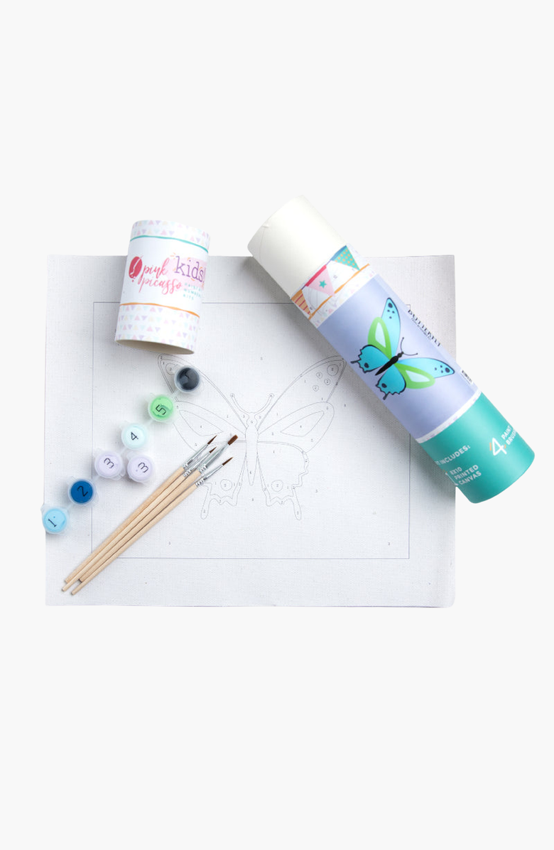 Pink Picasso Kits Butterfly Paint-by-Numbers Kit, Alternate, color, Light Purple