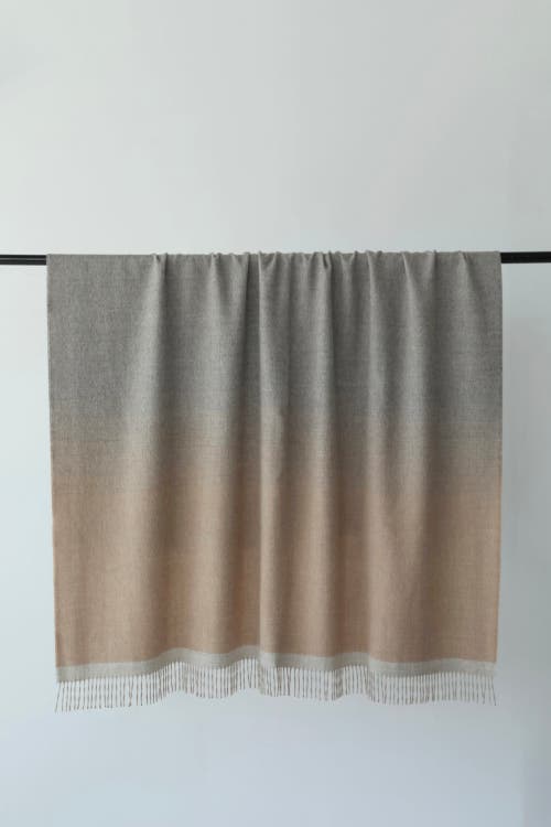Sskein Gradient Weave Throw In Brown