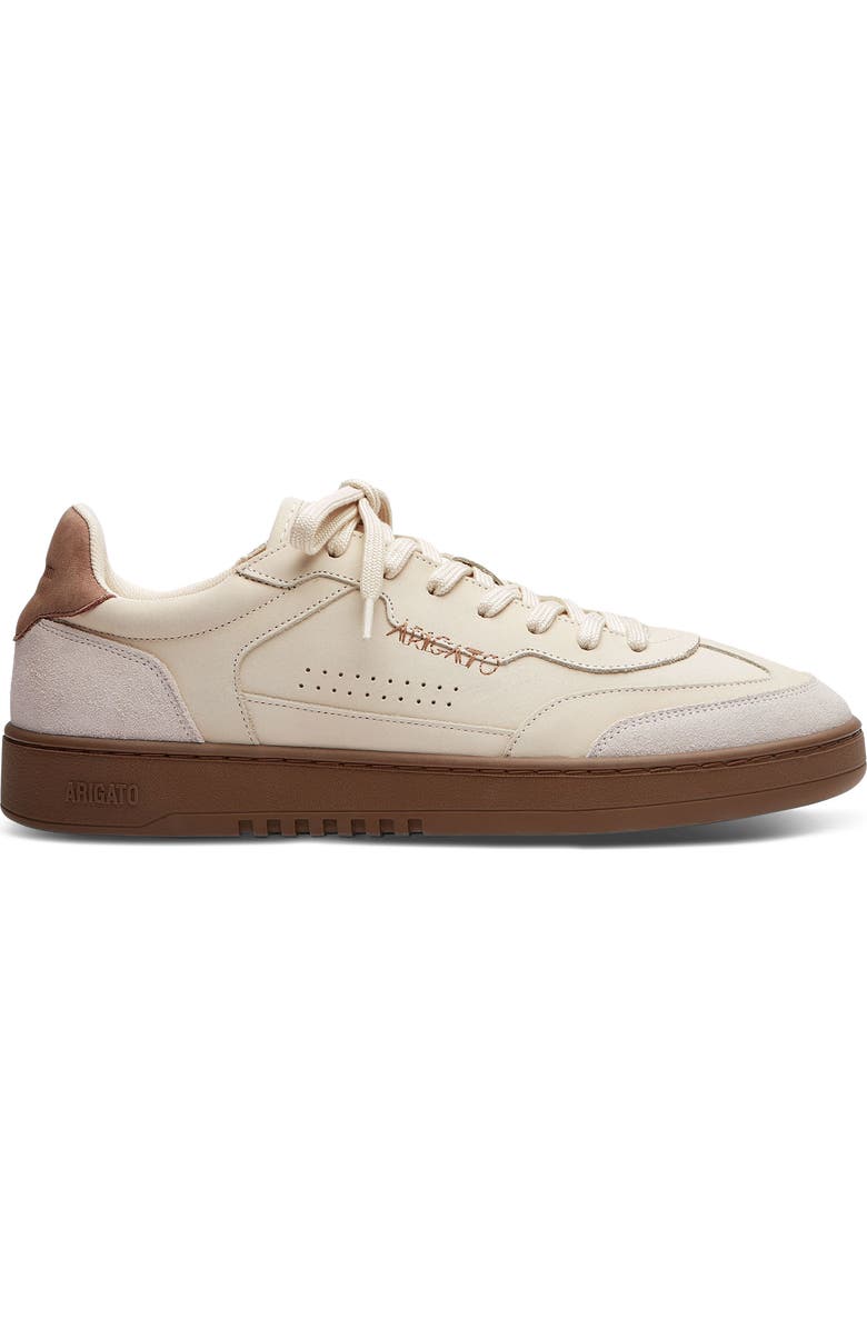 Axel Arigato Dice T-Toe Leather Sneaker, Alternate, color, Light Grey/Beige