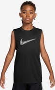 Nike Kids' Logo Dri-FIT Graphic Muscle T-Shirt