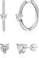 Donatello Gian Heart Earrings Set