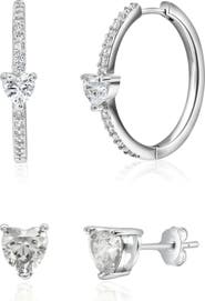 Donatello Gian Heart Earrings Set