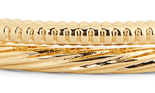 Nordstrom Rack Set Of 2 Demi Fine Textured Bangle Bracelets