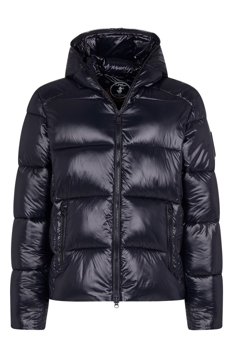 Save The Duck Luck Shine Hooded Puffer Coat, Alternate, color,