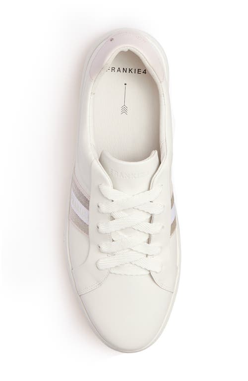 Frankie4 Riley Platform Sneaker In White/pink Tint