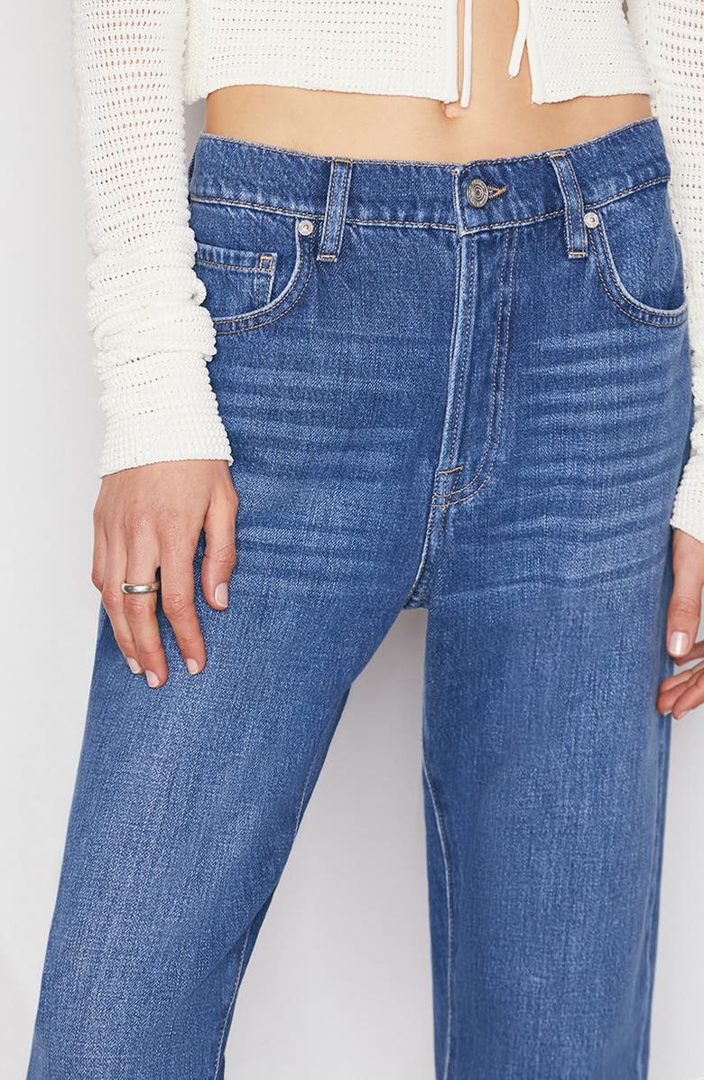 FRAME Le Slouch Distressed High Waist Straight Leg Jeans, Main, color, 