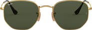 Ray-Ban 48mm Hexagonal Flat Lens Sunglasses