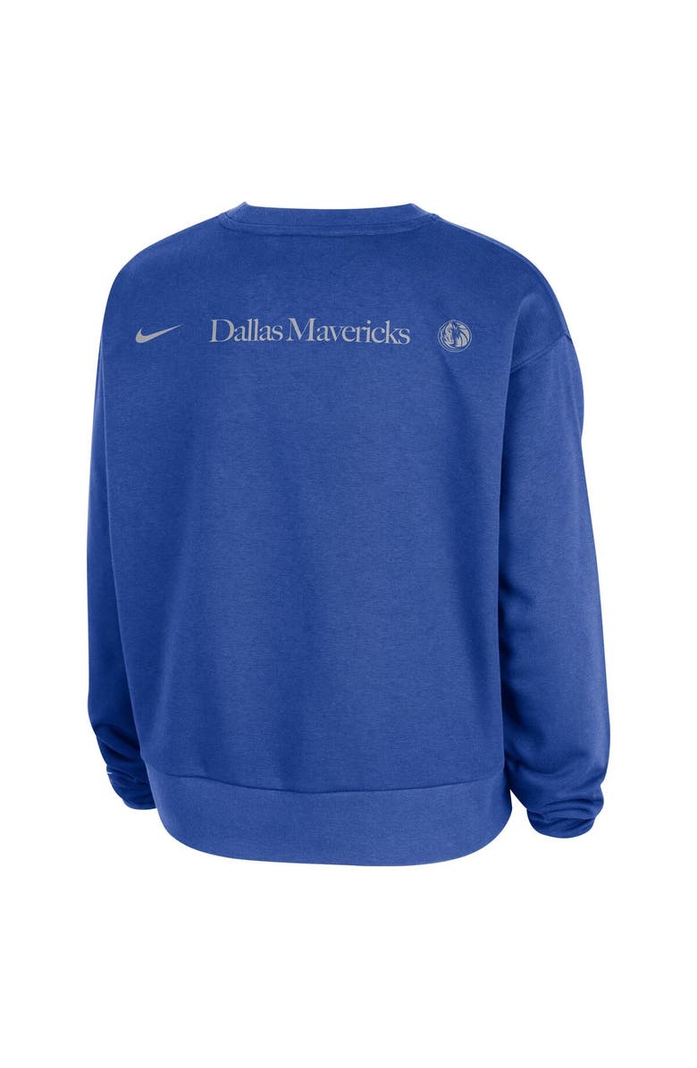 Nike Women's Nike Blue Dallas Mavericks Standard Issue Courtside Performance Pullover Sweatshirt, Alternate, color,