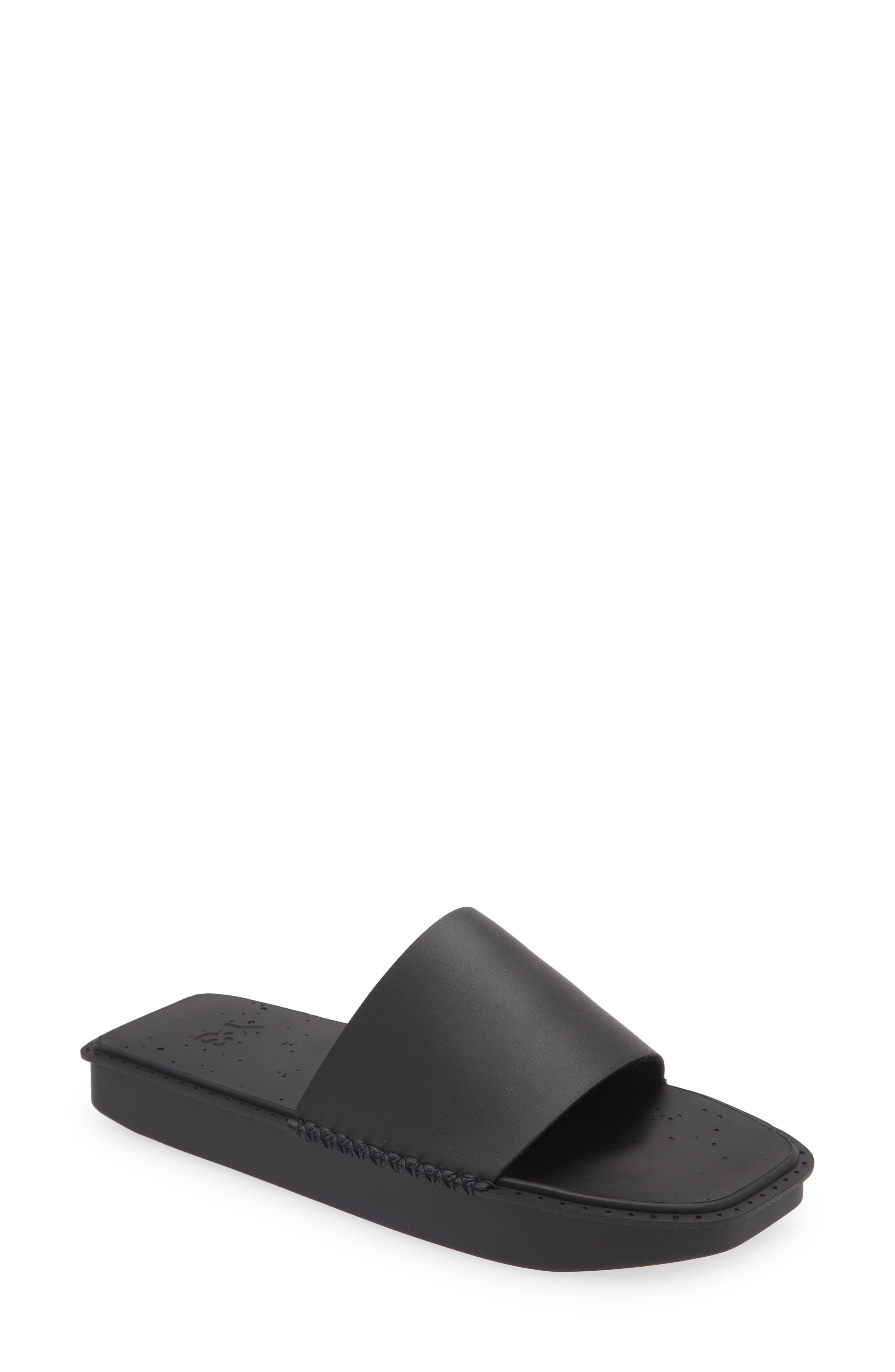 Y-3 Slide Sandal, Main, color, 