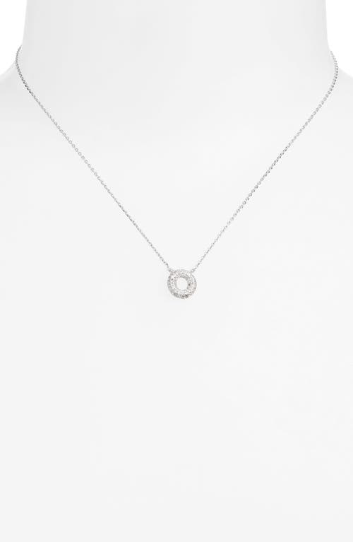 Leith Cubic Zirconia Initial Pendant Necklace