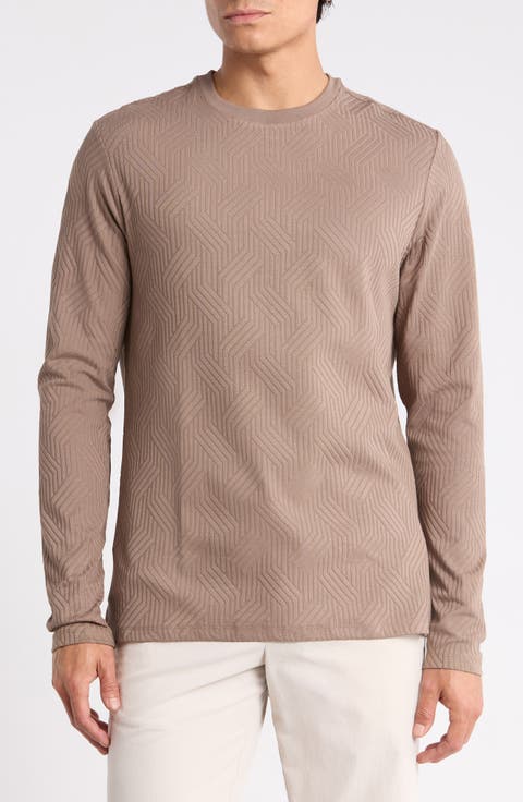 Anderson Long Sleeve Geometric T-Shirt