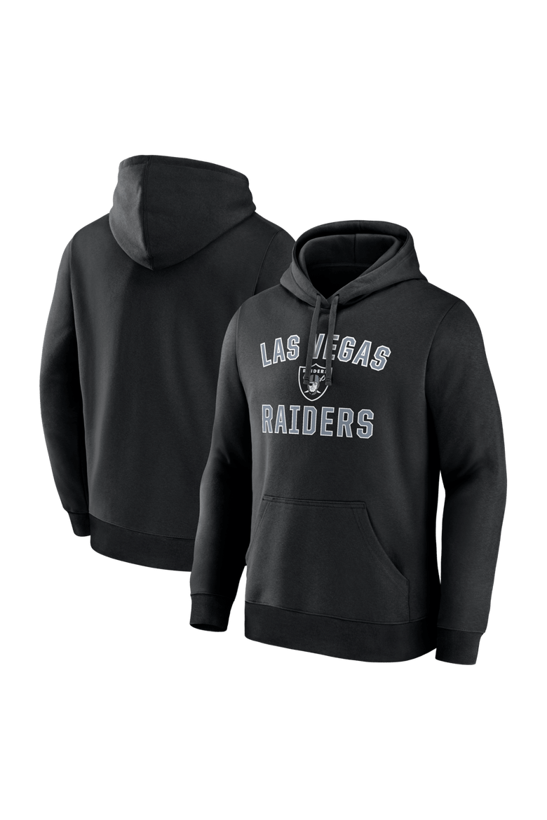 Men's Logo Athletic Black Las Vegas Raiders Arch Victory Hoodie, Main, color, Black