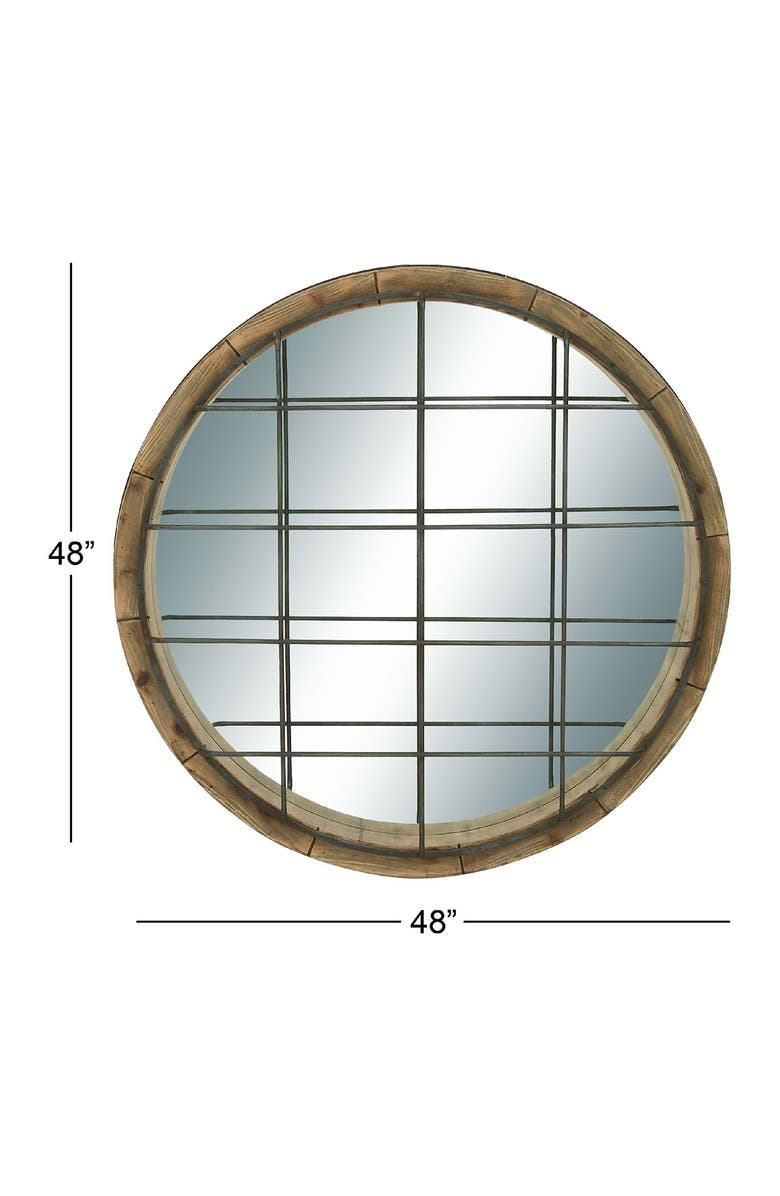 UMA Multi Farmhouse Wooden Framed Wall Mirror, Alternate, color, 