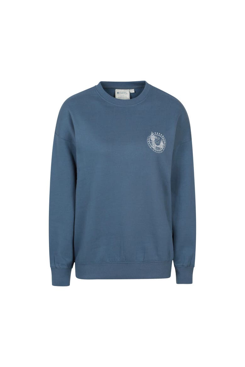 London Graphic Sweatshirt, Main, color, Navy