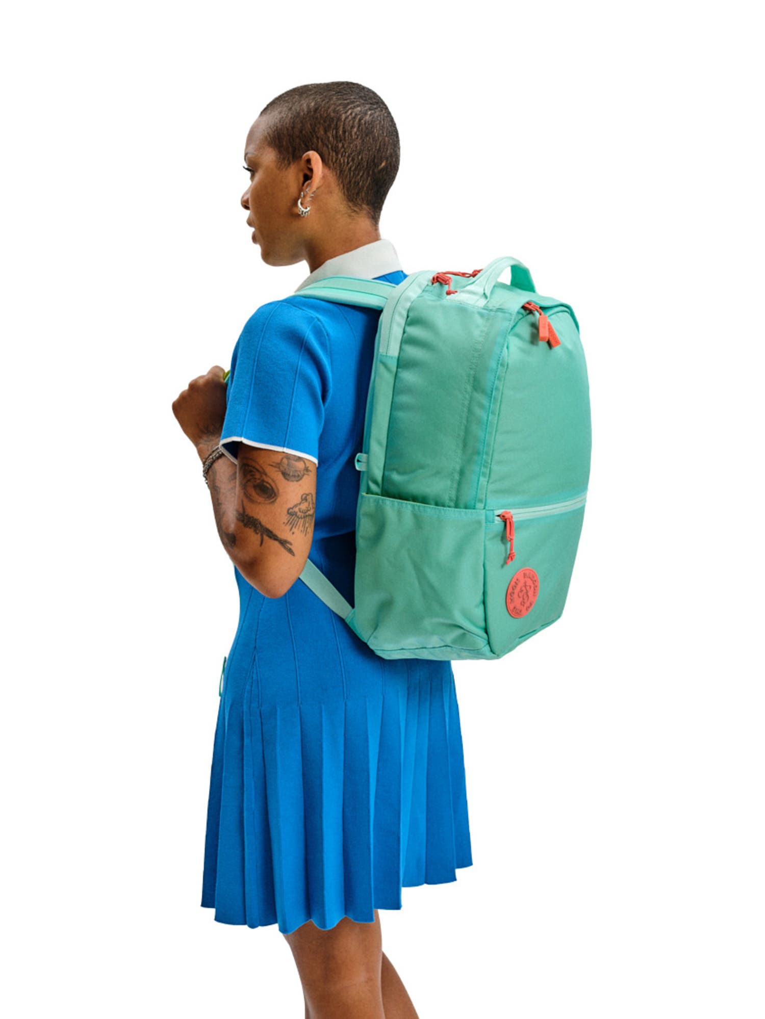 Baboon to the Moon City Backpack 24L, Alternate, color, Aqua Drift