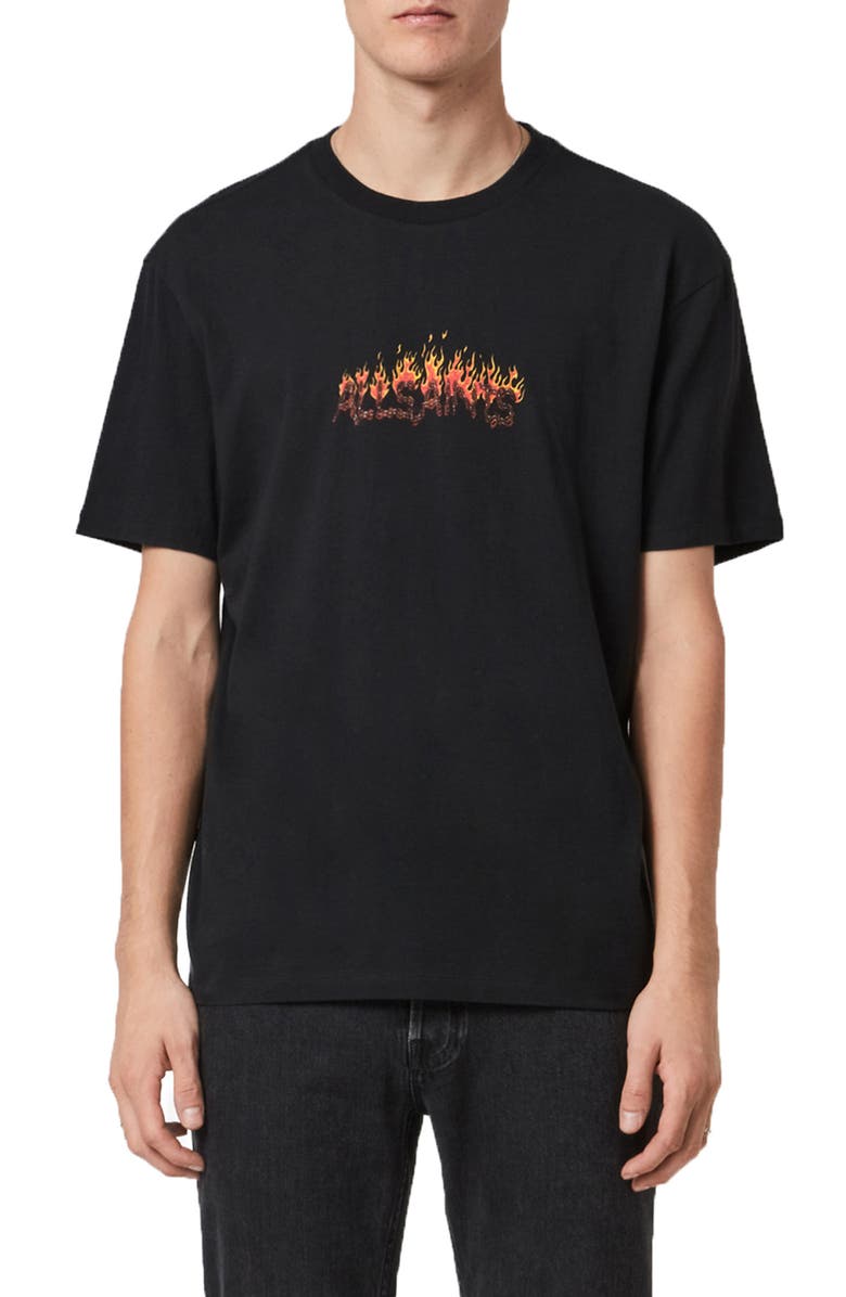 AllSaints Molten Logo Graphic Tee, Main, color,