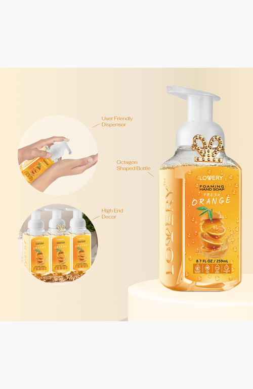 Lovery Foaming Hand Soap Pack Of 3 In Fresh Orange